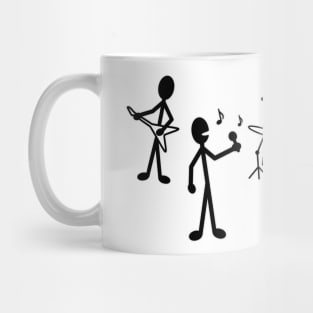 Rock Band Stick Figure Mug